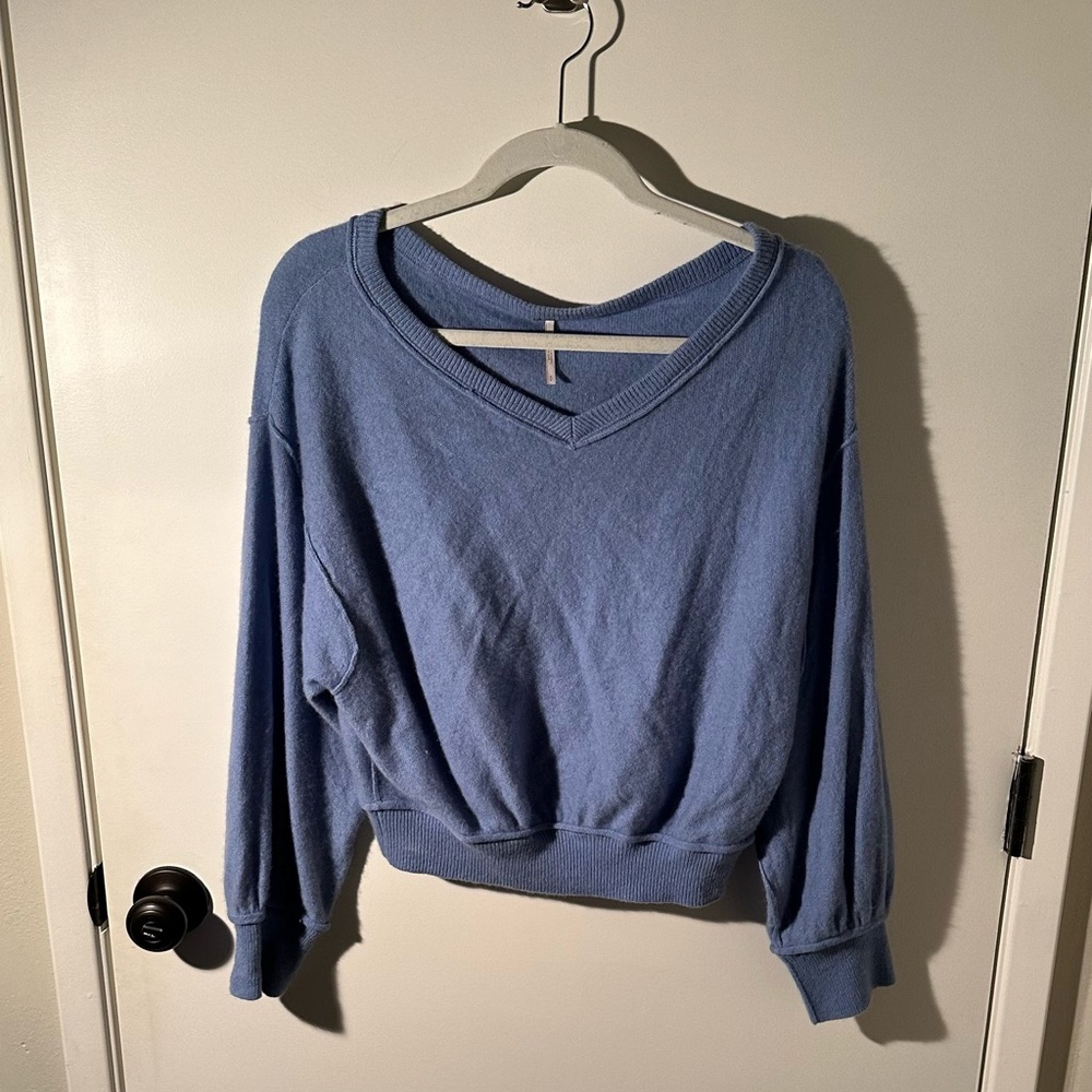 Free People V-Neck Cashmere Sweater